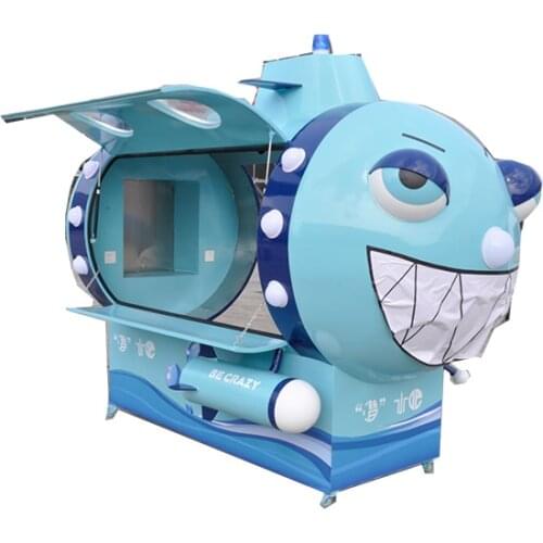 The submarine style attractive high quality corn truck food cart truck trailer for sale