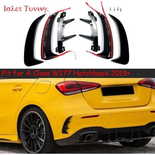 W177 Rear Splitter for Mercedes-benz A Class W177 2-box Hatchback ABS Bumper Canards Lips A180 A200 A220 A250 A35 2019 2020