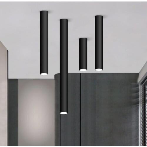 Suporte superfície,Luminária led de longo tubo, moderna, para ponto led, de alumínio, para áreas internas, para cozinha, lojas