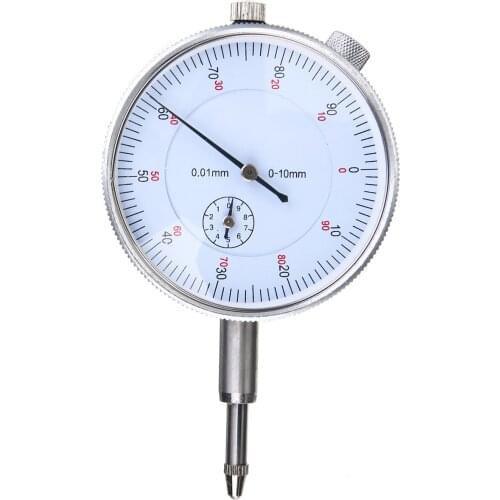 Precision 0-10mm/0.01mm High Accuracy Dial Indicator Gauge High Accuracy Dial Gauge Measurement Instrument Micrometer Tool