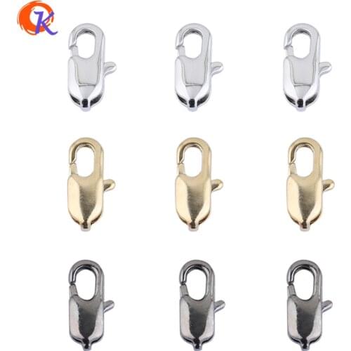 100pcs 12*6mm Rhodium & Gold Color Lobster Clasps Hooks Jewelry Findings Accessories Lobster Clasps Necklace And Bracelet