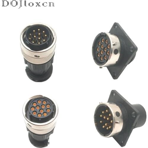 1 Set BURNDY SOURIAU Surio Lndustrial 12 Pin Male And Female Seat Socket UTG01412P/RM16M23K UTG61412S/UTG14AC/UTG01412S