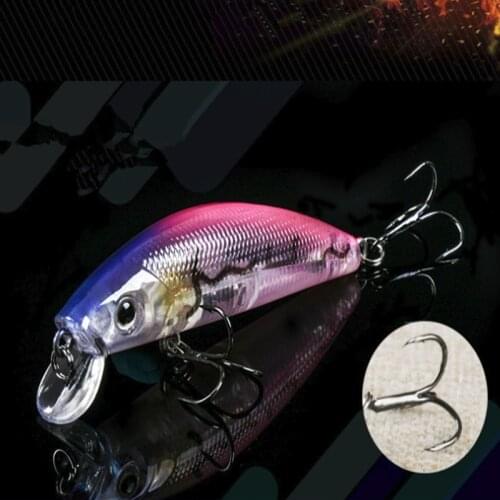 1PCS 50MM 5g Fishing Lure Quality Minnow Lure 3D Eyes Plastic Hard Bait Pesca Artificial Jig Wobblers Crank bait Fishing Bait