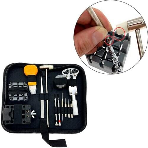 30pcs Watch Repair Kit Watchmaker Back Case Remover Opener Link Pin Spring Bar