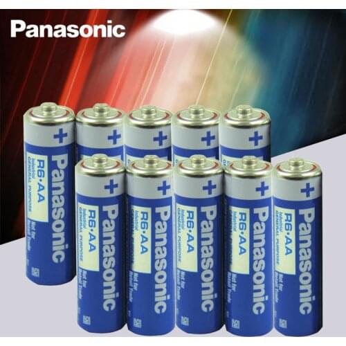 8pcs Panasonic R6 1.5V AA Battery Alkaline Batteries No Mercury Dry Battery For Electric Toy Flashlight Clock Mouse
