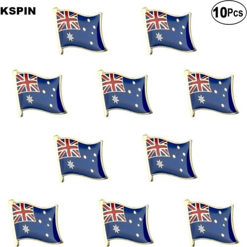 Australia Flag Lapel Pin Flag badge Brooch Pins Badges 10Pcs a Lot