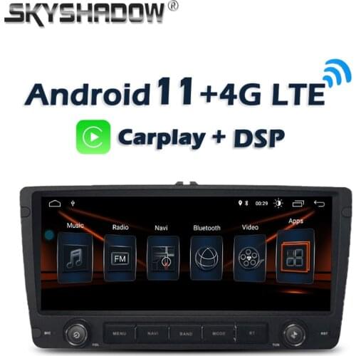 6GB+128GB 9.7" Carplay DSP IPS Android 10.0 Car DVD Player GPS Map WIFI Bluetooth RDS Auto Radio For Skoda OCTAVIA 2009 - 2013