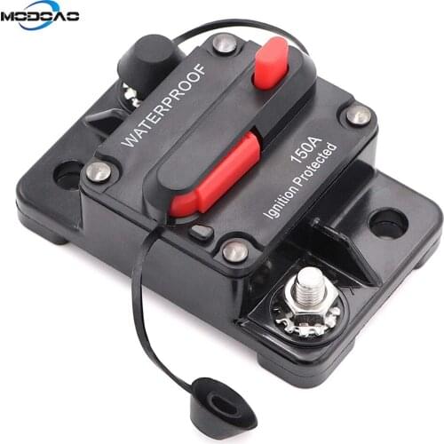 Car Marine Circuit Breaker with Manual Reset Surface-Mount for Audio Marine Boat Truck Trolling Motor Speaker Resettable Fuse