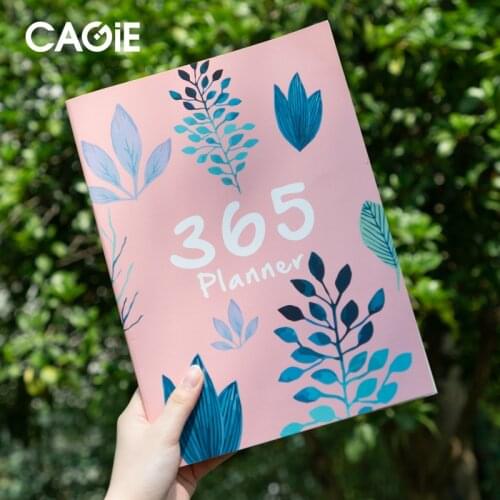 A4 Notebook Diary Agenda 2020 2021 Planner Organizer 365 Days Plan Journal Yearly Monthly Schedule Book School Office Supplies