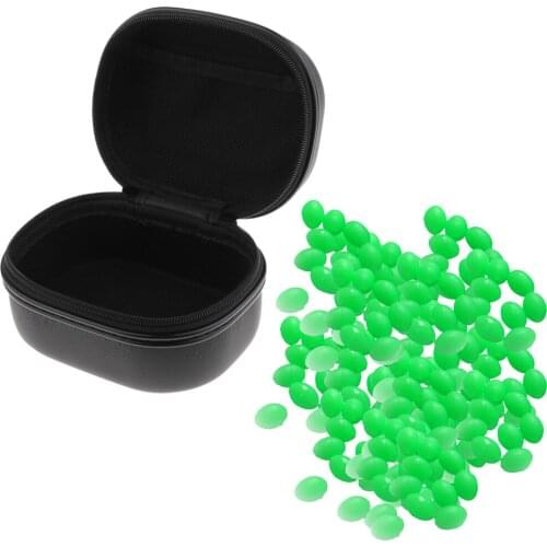 1 Set 200PCS Deep Water Fishing Beads Luminous Bead With Tackle Box