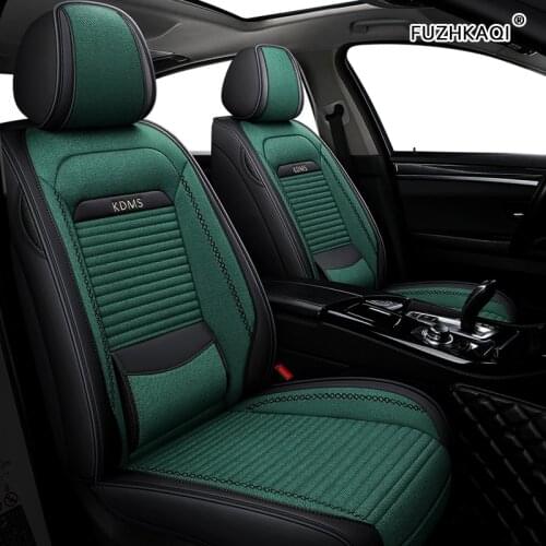 FUZHKAQI flax car seat covers For Volkswagen vw passat b5 b6 b7 polo 4 5 6 7 golf tiguan jetta touareg seat cover cars seats