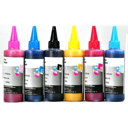 6X 100ml Refill Dye ink for HP02 HP 02 , suit for Photosmart 3110 3210 C5150 C5180 C6150 C6180 inkjet printer