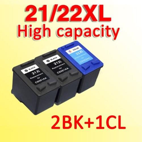 3pcs 21xl 22xl ink cartridge compatible for21 compatible for22 compatible for 21 22 DeskJet 3910 3915 3930 3930V 3940
