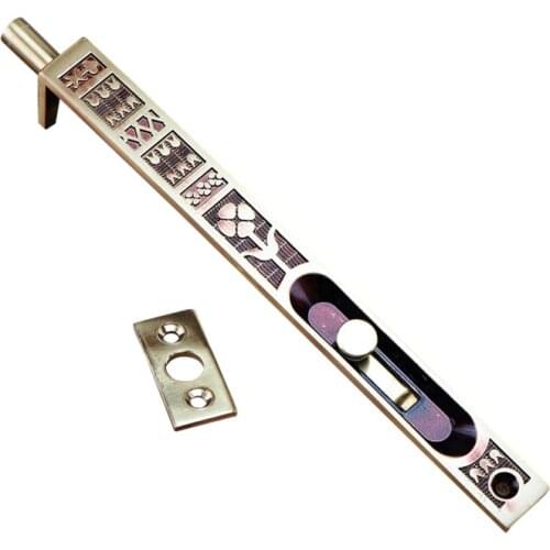 European Antique Bolt Concealed Bolt All Copper Concealed Door Bolt 8 Inch