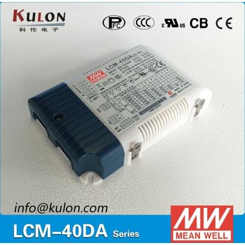 Meanwell Power Supply LCM-40DA 40W Multiple-stage push dimming with DALI interface for Indoor lighting