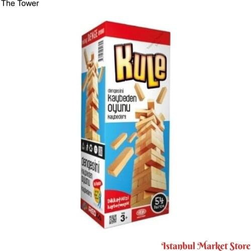 The Tower Wooden Jenga Building Block Mind, Logic, Intelligence, Interaction and Strategy Game Children Toys 54pcs Redka