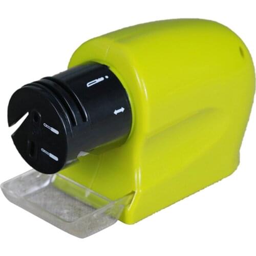 Swifty Sharp Multi-functional Electric Knife Grinder Sharp-edged Tool Grinding Stone PP Material Green