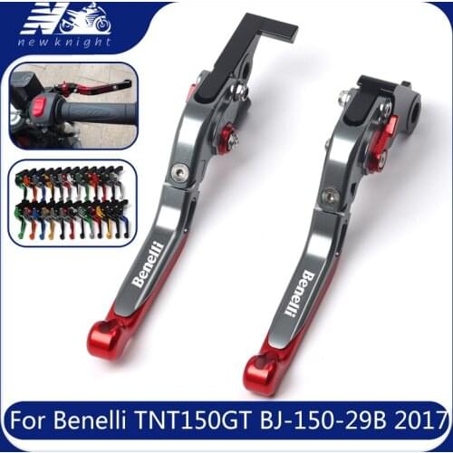 Motorcycle Folding Extendable CNC Aluminum Moto Adjustable Clutch Brake Levers For Benelli TNT150GT TNT 150GT BJ150-29B 2017
