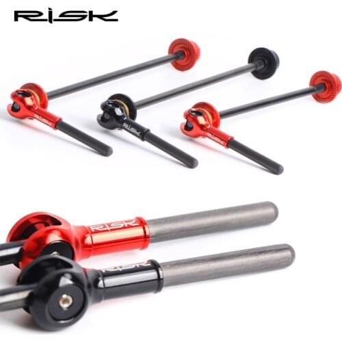 Mountain Bike Road Bicycle Quick Release Skewer Set Titanium Alloy Axle+Carbon Fiber Handle