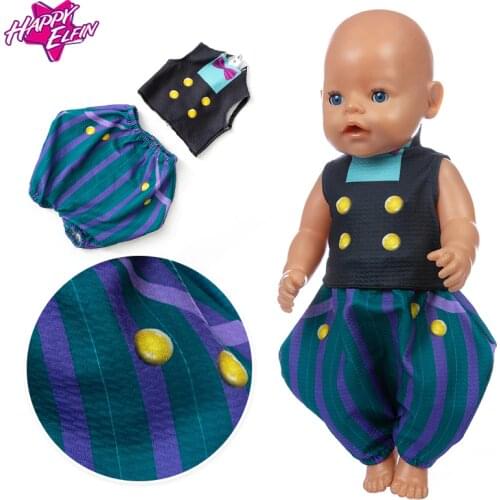 New Fashion Frog Surit Wear For 43cm Baby Doll 17 Inch Born Babies Dolls Clothes And Accessories