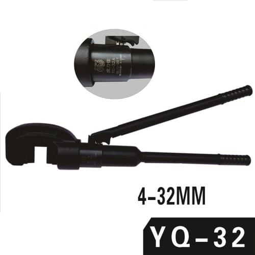 20 tons 4-30mm YQ-32A heavy duty hand-held hydraulic scissors,threaded steel cutter,labor-saving hydraulic tools