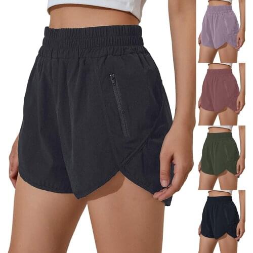 Women Summer Shorts Jogger Elastic Wasit Workout Shorts With Pockets Sport Beach Wide Leg Shorts For Women