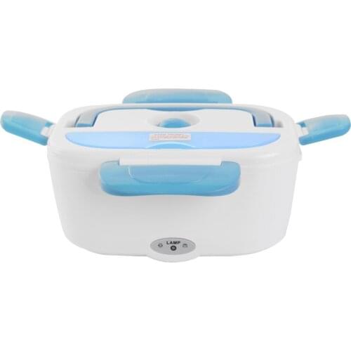 One-piece split portable insulation lunch box with spoon can be heated
