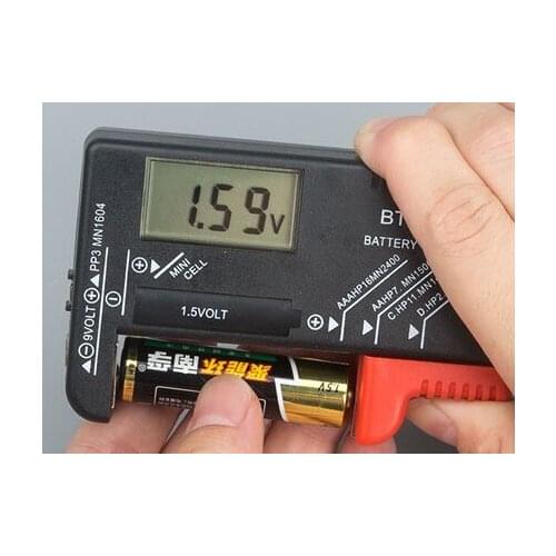 Battery Tester Battery Capacity Level Indicator Digital Type Battery Level Testing Instrument for AA, AAA, C, D, 9V,1.5v Battery