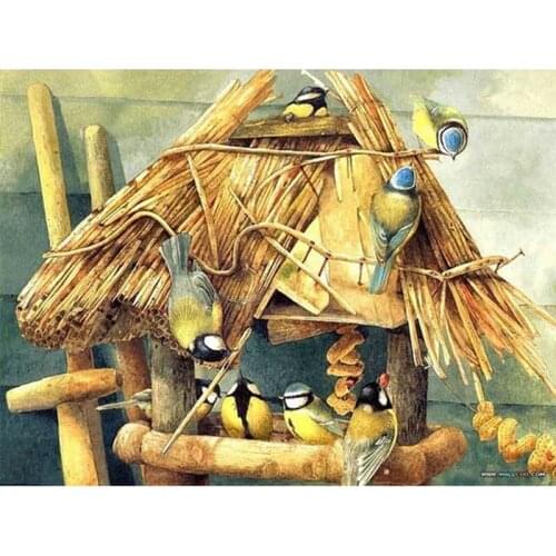 YIKEE diamond painting bird，cross stitch diamond,diamond mosaic paintings Y1037