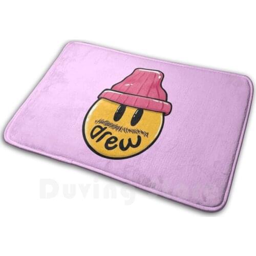 Drew Funny Mustache Mat Rug Carpet Anti-Slip Floor Mats Bedroom Drew Houses Mustache Funny Popular