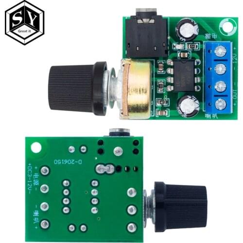 1PCS Great IT New Arrival LM386 Audio Power Amplifier Board DC 3V~12V 5v Mini AMP Module Adjustable volume