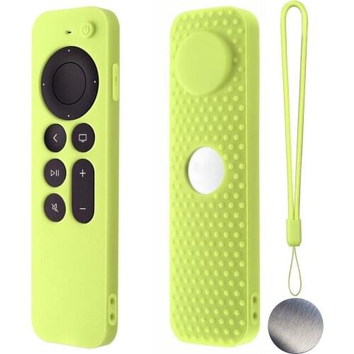 2021 Silicone Remote Case For Apple TV 4K Siri Remote Protective Cover Skin Shockproof Anti-Slip Cover Remote Protective Shell