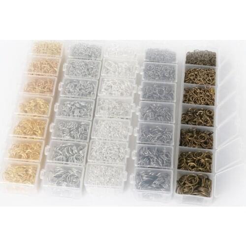 3/4/5/6/7/8/10mm(1800pcs-2000pcs) Single Loops Open Jump Rings Split Rings For Jewelry Making Necklace Bracelet DIY Accessories
