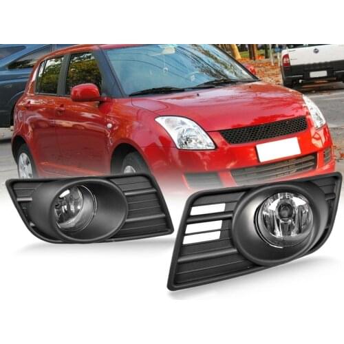 Car LED Fog Lights Front Bumper Lamps+Wiring+Switch for Suzuki Swift Standard 2007-10 Accessories