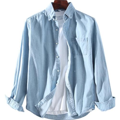 Мужские джинсовые рубашки Bapalu China At AliExpress