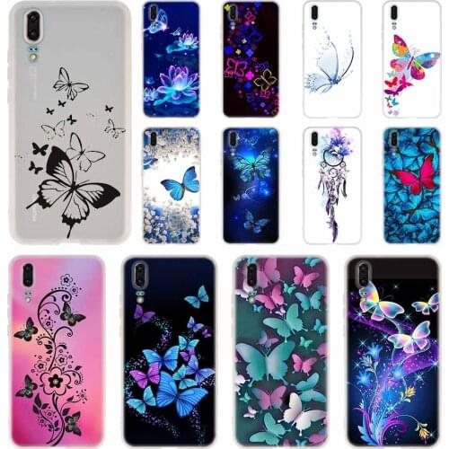 Resultado de imagen mariposas Phone Case For Huawei P40 P9 P10 P20 P30 Lite Cases Pro P Smart 2019 Cover Soft Cover