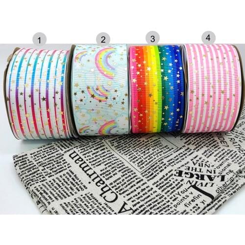 Designer custom ribbon 3 inch 75 mm printed holographic ribbon foil ribbon 50 yard
