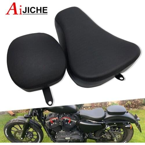 For Harley Sportster XL 1200 883 72 48 2004-2019 2011 2012 2013 2014 2015 2016 Motorcycle Passenger Rear Seat Pad Leather Pillow