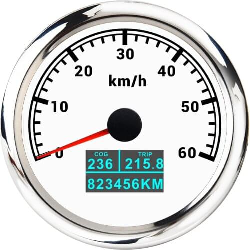 GPS Speedometer 3 In 1 With COG Trip Total Mileage 85MM LCD Display Speed Odometer Fit For Car Boat Marine Motorcycle 12V 24V