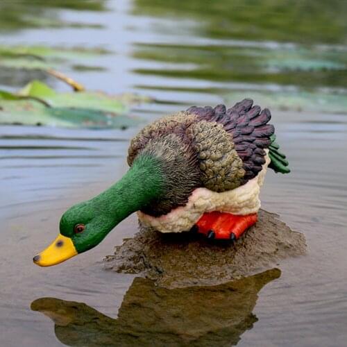 JIA-GUI LUO Simulation animal water duck ornaments garden pond pool rockery entrance garden fish pond resin crafts B016