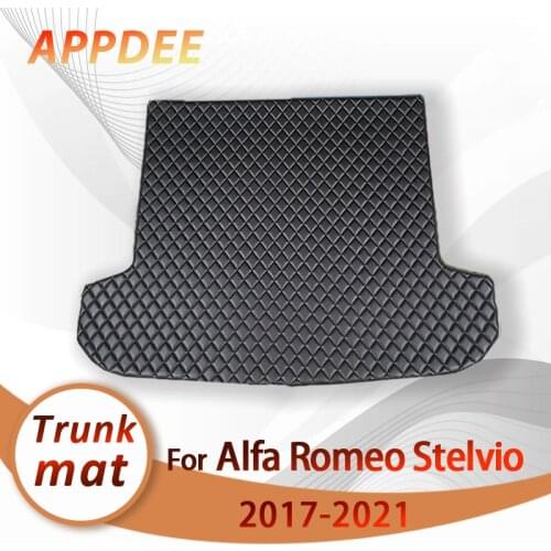 APPDEE Car trunk mat for Alfa Romeo Stelvio 2017 2018 cargo liner carpet interior accessories cover