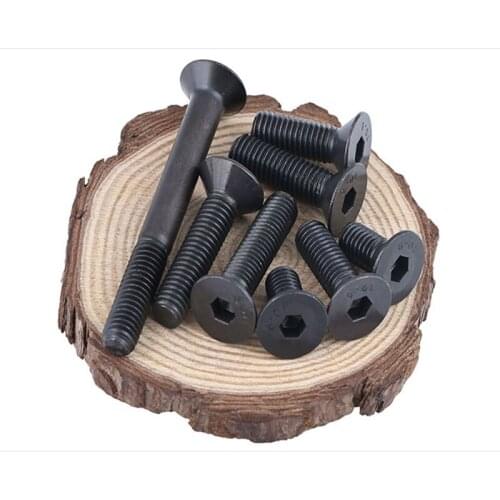 M5 M610.9 Countersunk Head Hexagon Head Screws Flat Head Hexagon Screws Flat Cup Screws 20 Pcs