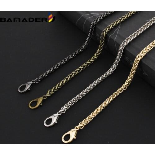 Metal Chain Bag Strap BAMADER High Quality Bag Chain DIY Bag Hardware Accessories Fashionable Metal Shoulder Crossbody Bag Strap