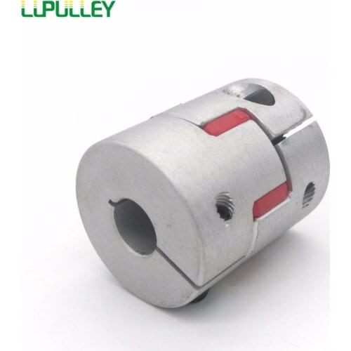 LUPULLEY 2PCS Shaft Coupling 30mm*42mm 5/6/6.35/8/9.525/10/11/12/12.7/14/15/16mm Bore CNC Flexible Coupler Aluminium Alloy
