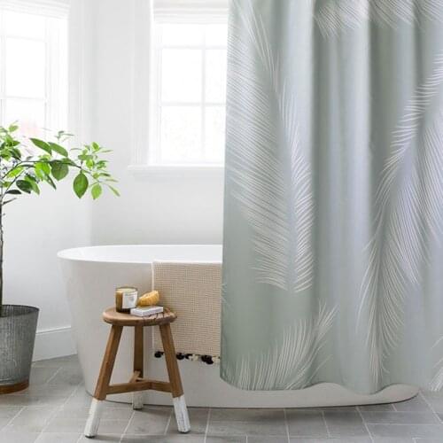 Not in Imitation Linen Shower Curtain Nordic Bathroom Partition Waterproof Thicken High Quality Bathing Tools Home Decoration