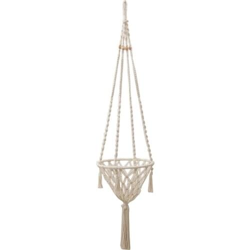 2021 New Macrame Plant Hangers Woven Cotton Rope Mesh Hanging Flower Pot Holder Basket
