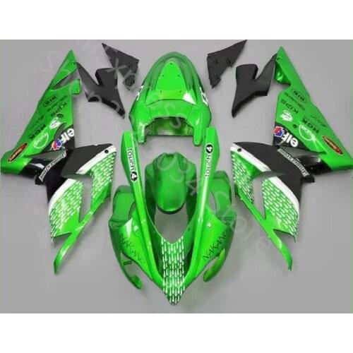 Green black For Kawasaki ZX-10R 2004-2005 04 05 ZX 10R 2004 2005 ZX10R 04-05 ABS Fairing Kit (Injection Molding)