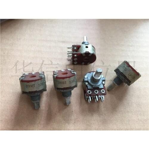 Original new 100% 148 Type double potentiometer B10K midpoint A10K fine shank length 13MMX4MMF (SWITCH)