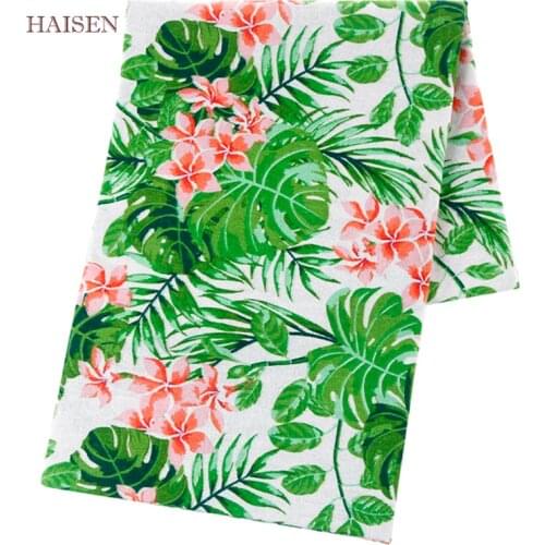 Flowers Series Printed Burlap Cotton Linen Fabric For Quilting Sewing DIY Sofa Table Cushion Cloth Furniture Cover Curtain Bag