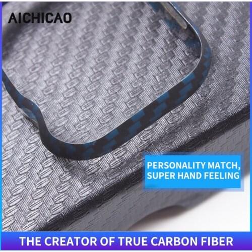Aichicao-iphone Watch SE case 40mm 44mm 38mm 42mm frame edge series 6 5 hard shell black shell ultra-thin carbon fiber bumper